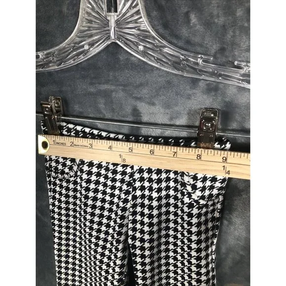 Old Navy Girls Black And White Dog Tooth Stretch Pants Size 5 Toddler - Picture 4 of 7